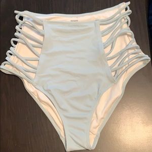 High waisted PINK bikini bottom